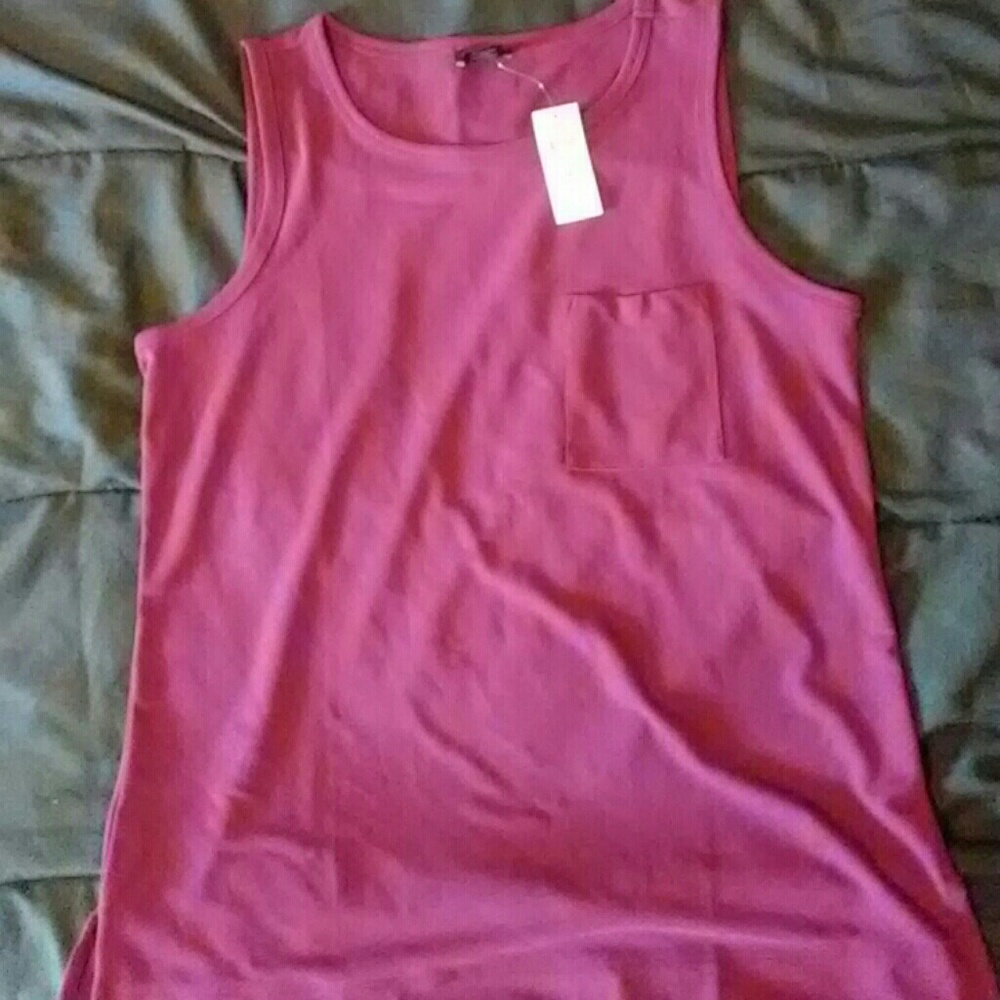 Plum Ann Taylor sleeveless top